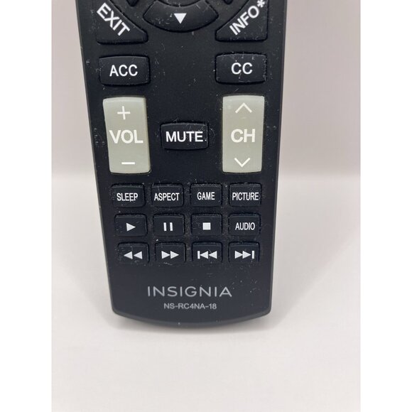 Remote Control ( Clean Contacts ) - INSIGNIA NS-R4NA-18 - Picture 2 of 5
